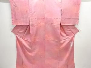 斉藤三才　鳩模様織り出し色無地着物